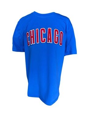 Pro Standard Chicago Cubs MLB Chenille Logo Shirt Medium Blue Baseball Tee